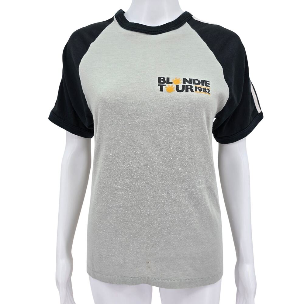 Blondie Vintage 1982 Tour Concert Tee Gray M